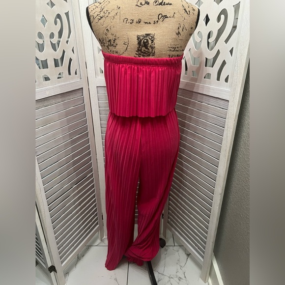 Love Poem By Block Hot Pink Strapless Jumpsuit - Picture 6 of 10